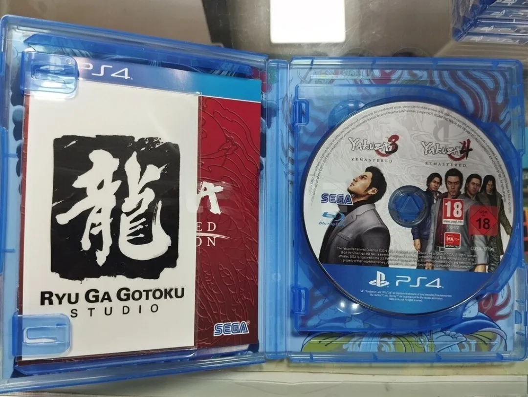 Yakuza 3, 4, 5 games - in collectible condition - Tenderyard
