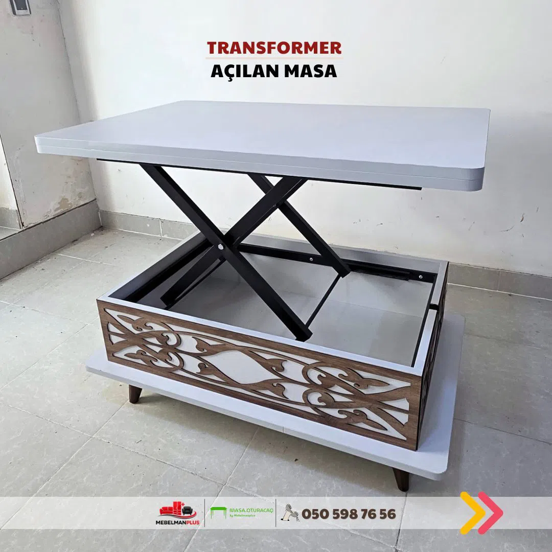 Jurnal masası Gümüşü rəng, Transformer — şəkil 5