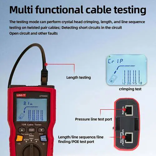 UNI-T UT685A KIT şəbəkə kabel test cihazı — şəkil 9