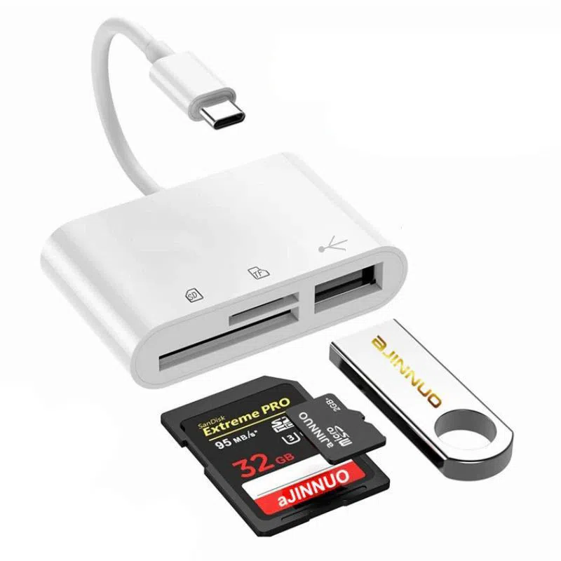 Type C Adapter TF CF SD Memory Card Reader — şəkil 5