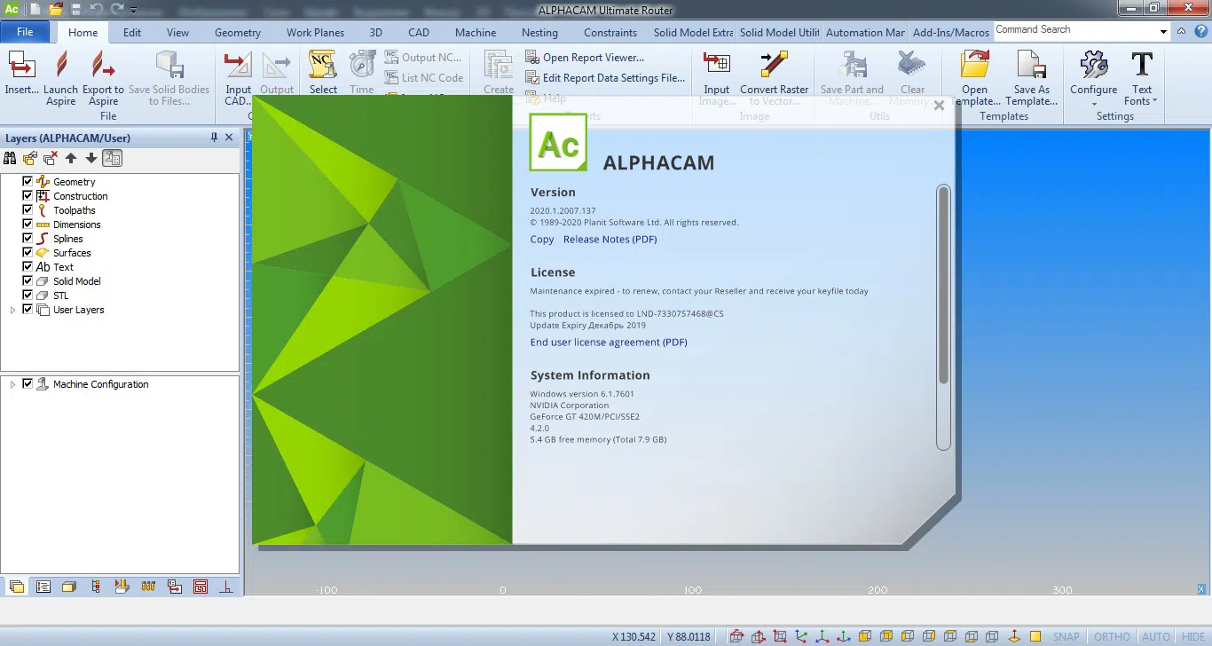 "Vero Alphacam" CNC proqramı