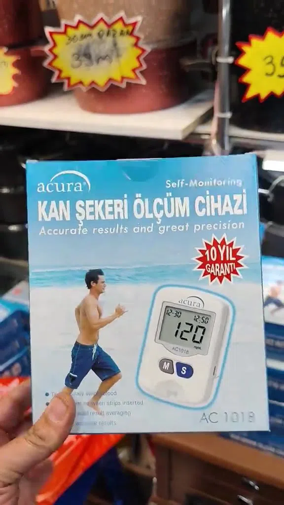 Qlükometr qan şəkəri ölçən tibbi diaqnostika cihazı — şəkil 10