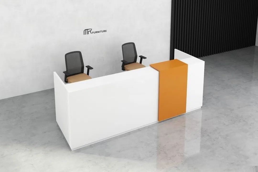 White reception desk - Tenderyard