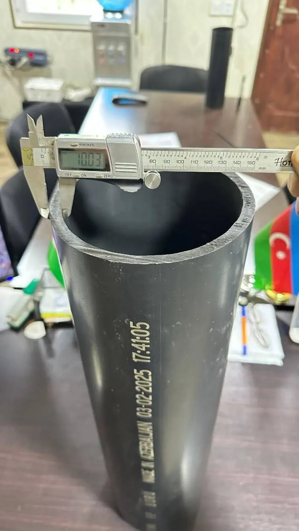 Kanalizasiya borusu, Qofrasız, Plastik, 1000 mm