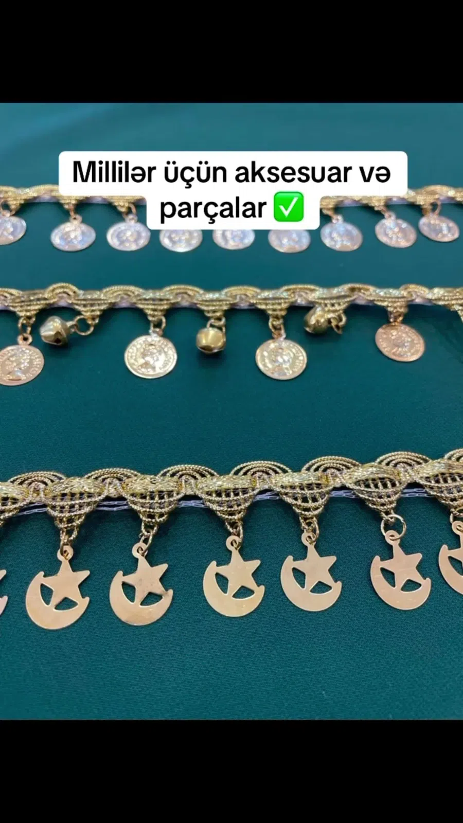Milli geyim üçün parça və dekor materialları — şəkil 25