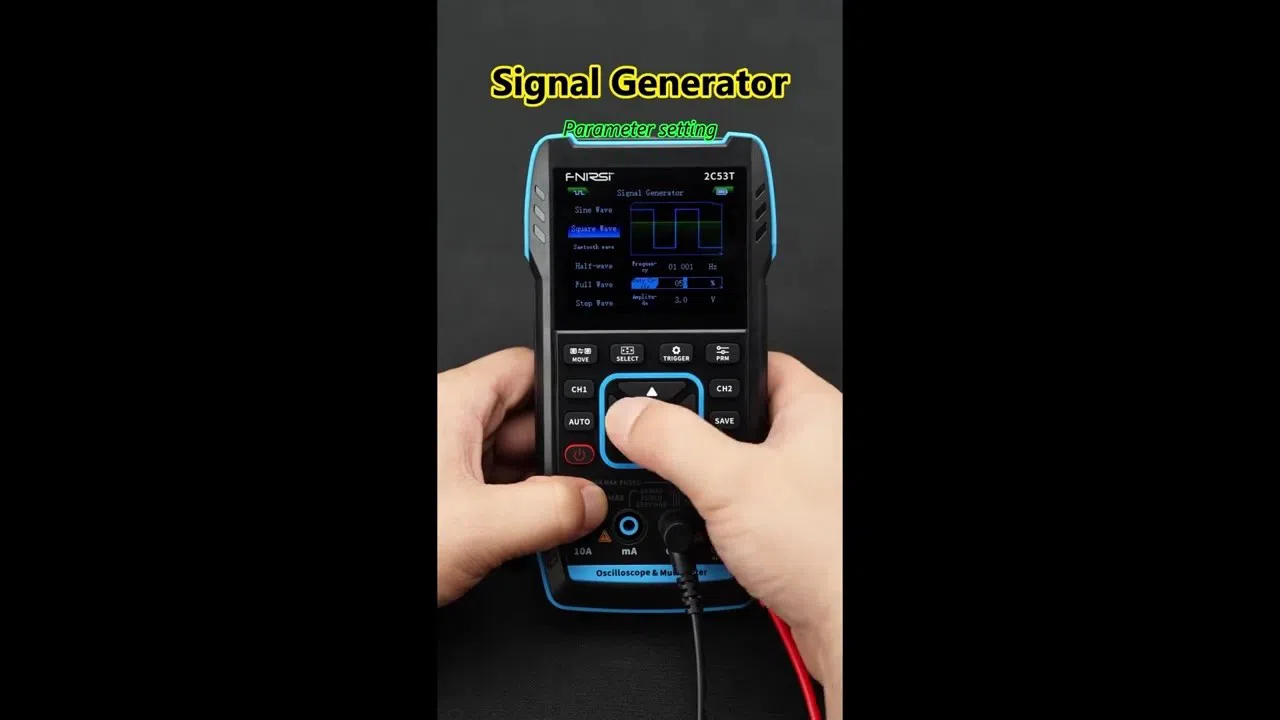 FNIRSI-2C53T Osiloskop, Multimetr və Siqnal Generator — şəkil 11