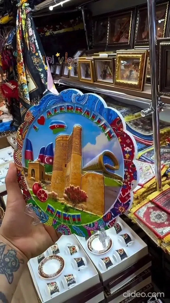 Azərbaycan mövzulu keramika suvenir boşqablar - Tenderyard