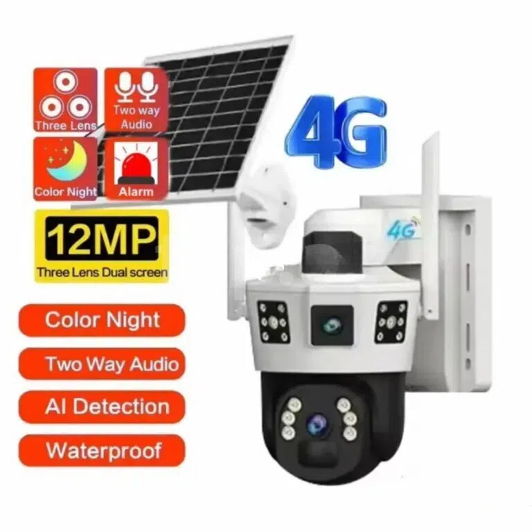 Simsiz 4G Solar PTZ İkili Kamera 12MP 4K - Tenderyard