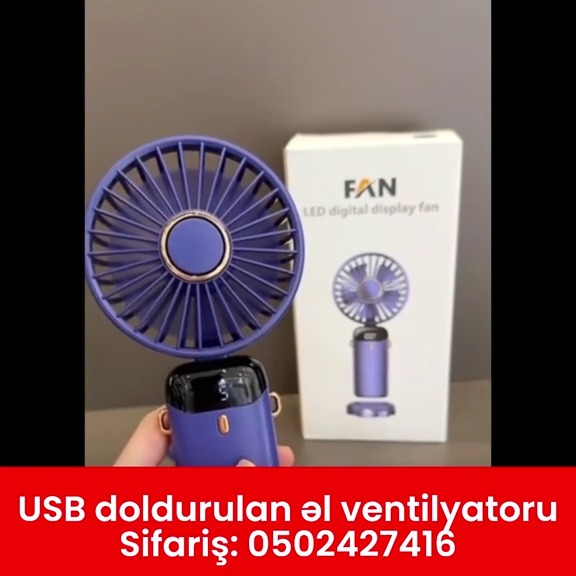 USB rechargeable handheld fan - Tenderyard