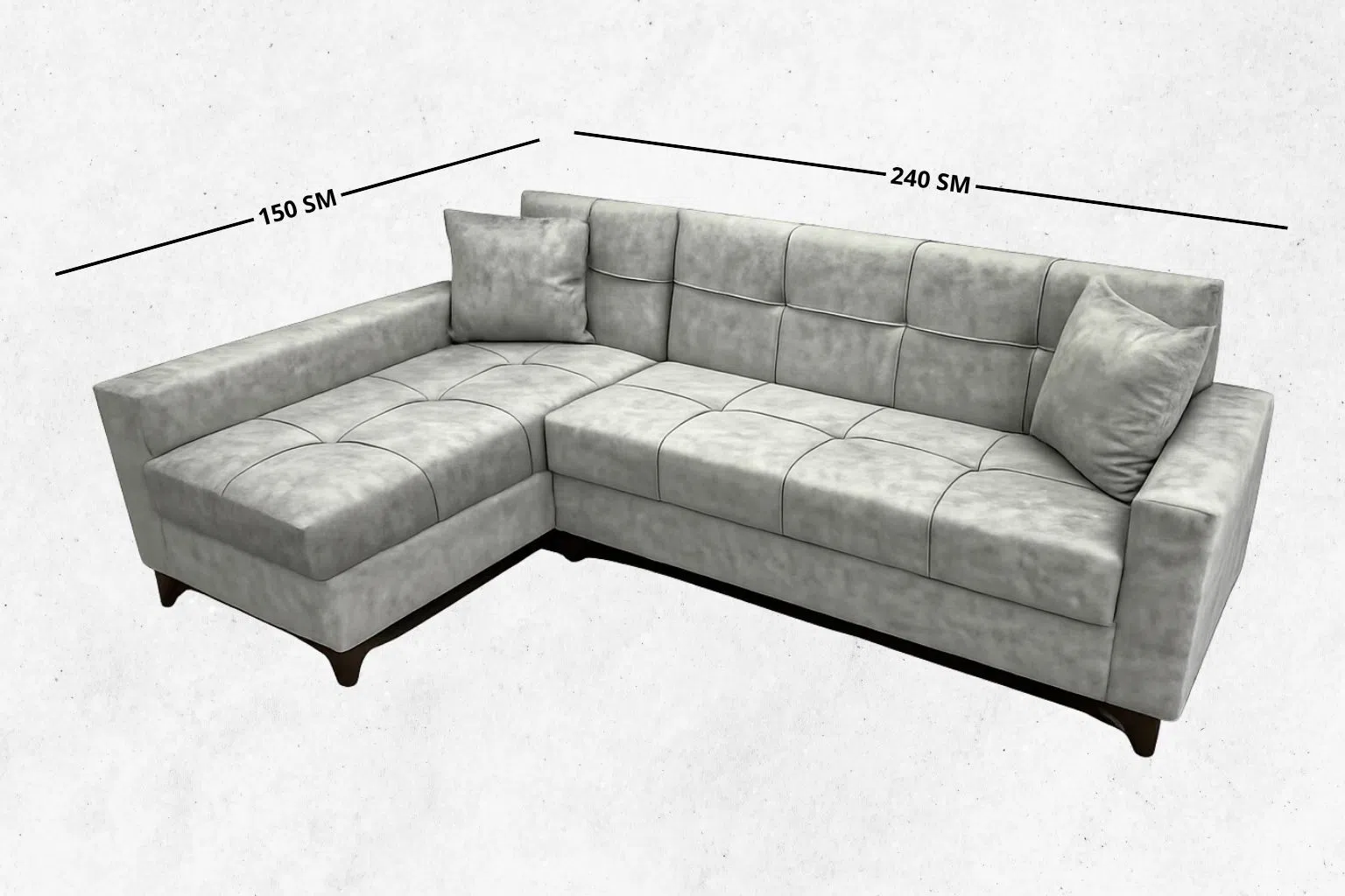 Künc divan, Qarışıq rəng