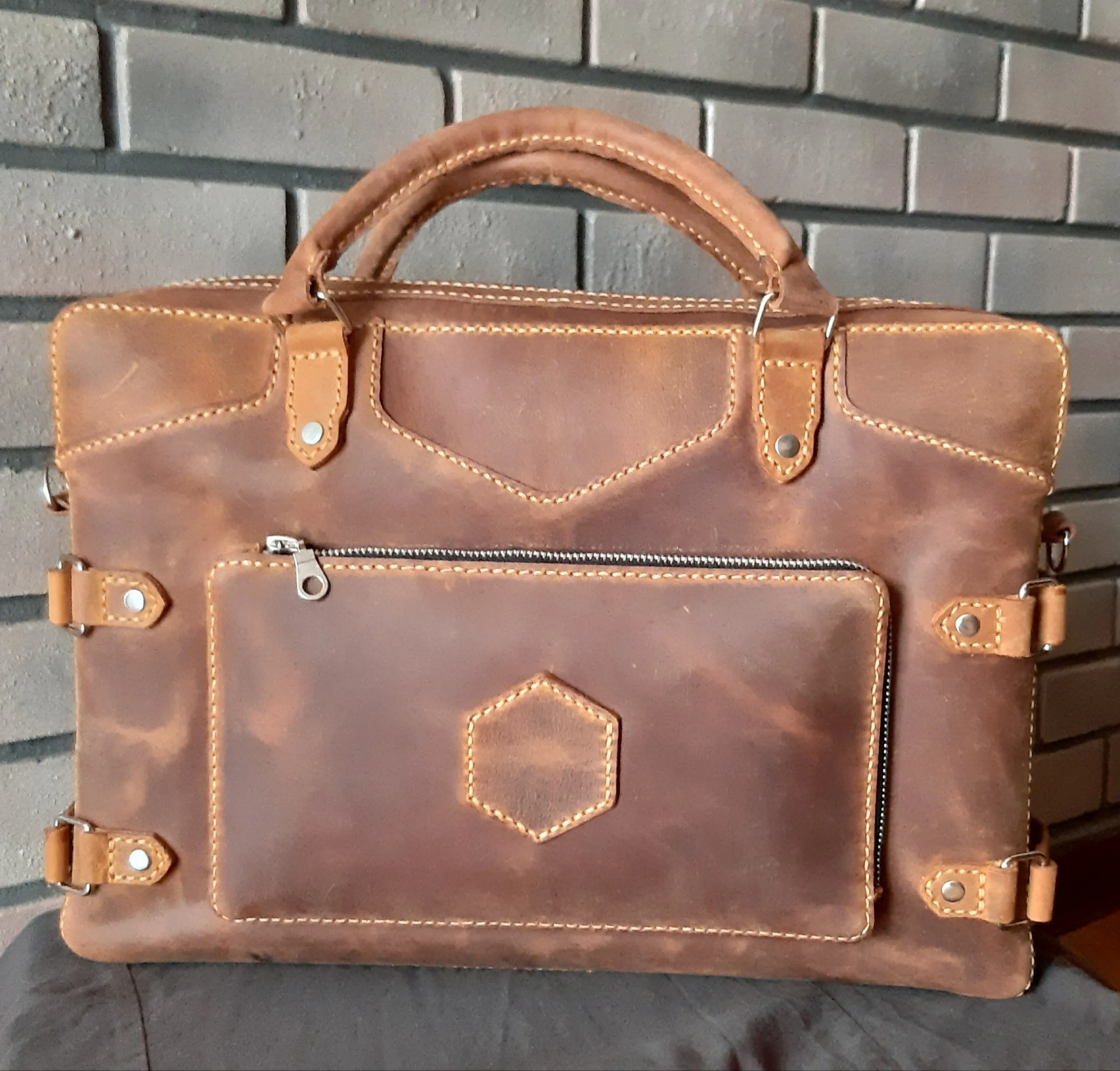 Laptop çantası Qəhvəyi rəng — şəkil 5