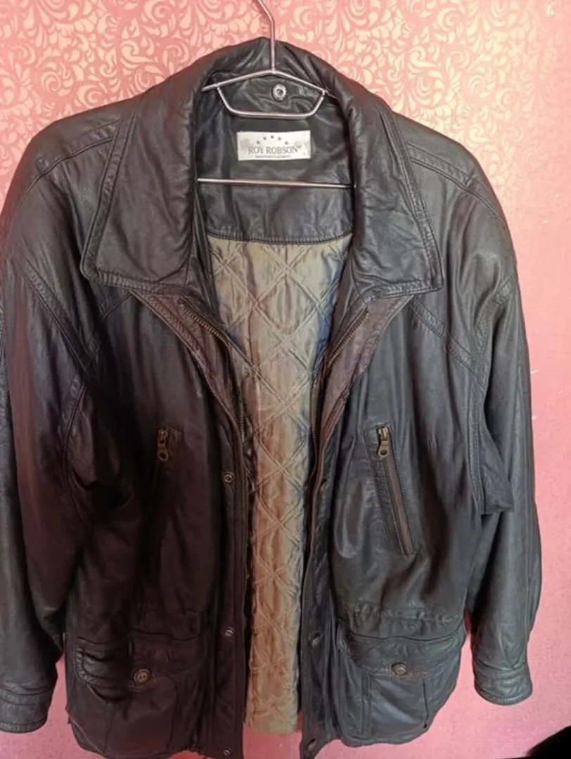 ROY ROBSON brendindən xəz boyunlu layka jacket — şəkil 2
