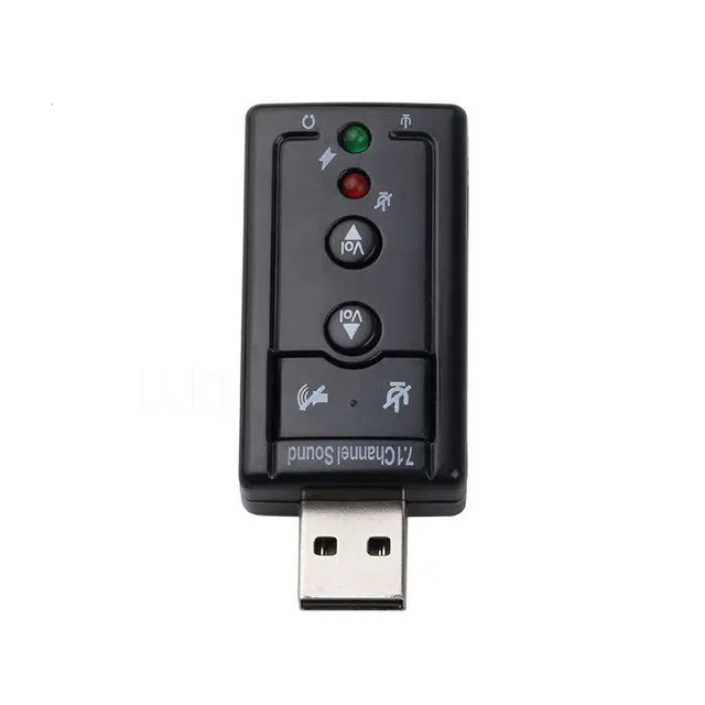 USB 2.0 External 7.1 Channel 3D Virtual Sound Card Adapter