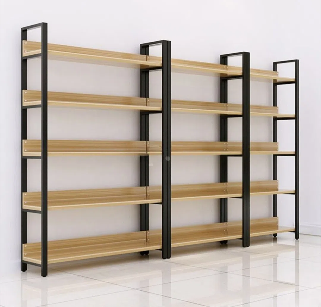 Metal material shelf, Golden color - Tenderyard