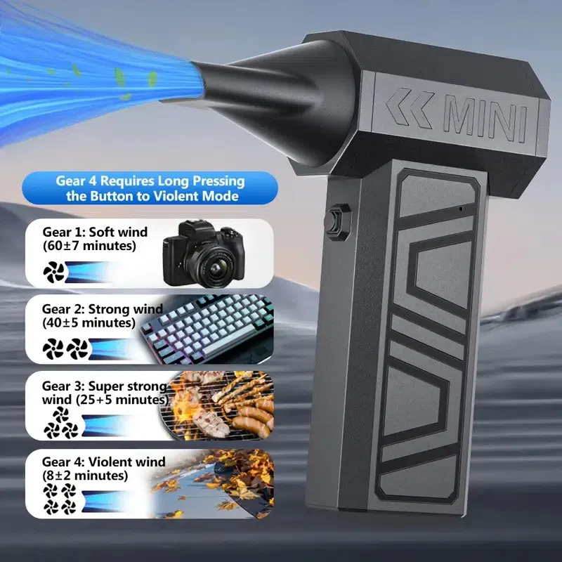 130K RPM Turbojetli Elektrik Toz Təmizləyici — şəkil 4