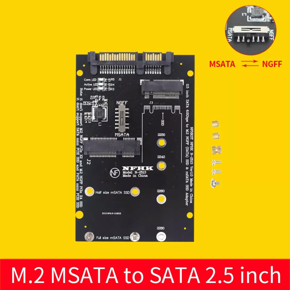 M.2 MSATA to SATA 2.5 inch Adapter — şəkil 6