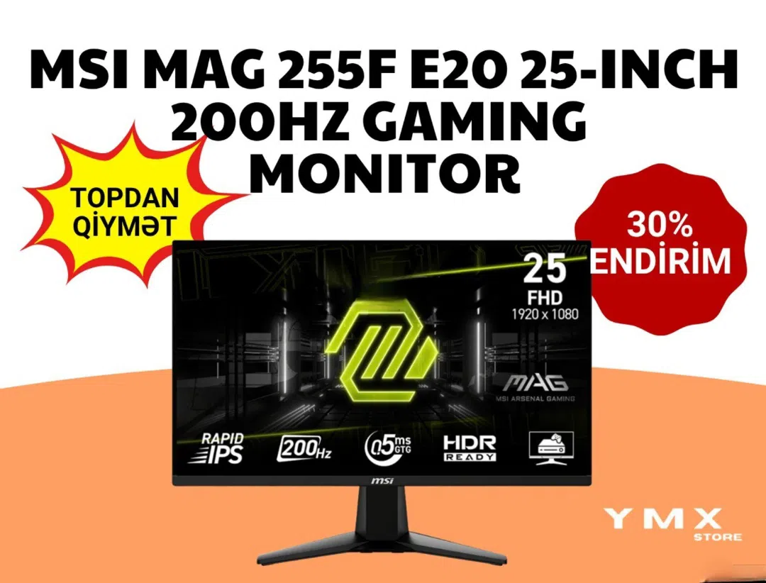 Monitor "MSI MAG 255F E20 200HZ"
