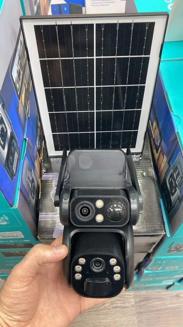 4G Solar PTZ 360° 2 Kamera 12MP/4K, 64GB Yaddaş Kartı — şəkil 1