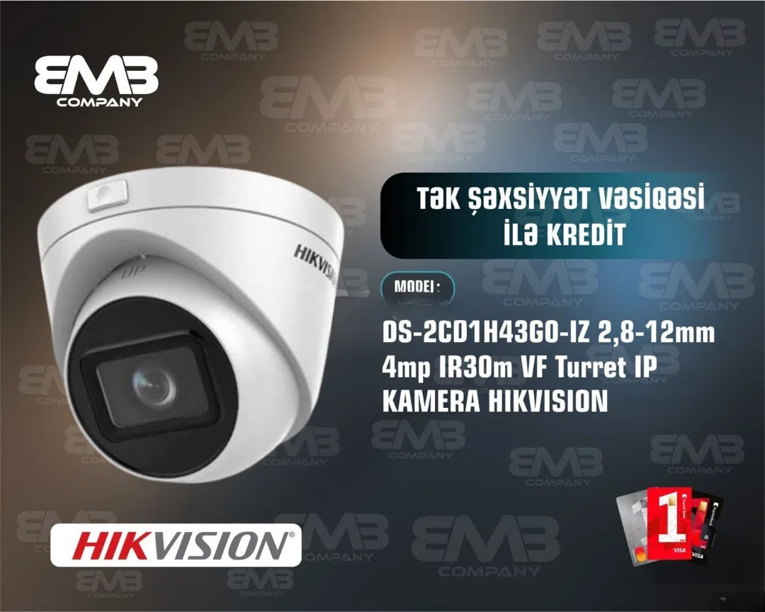 Hikvision DS-2CD1H43G0-IZ Təhlükəsizlik Kamerası - Tenderyard