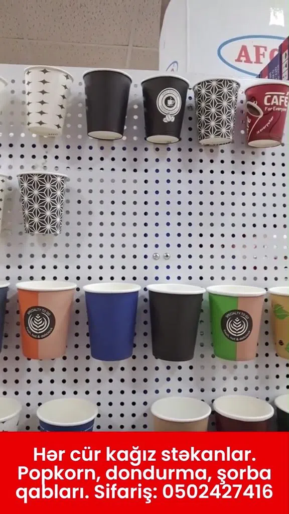 Kağız stəkanlar, popkorn, dondurma və şorba qabları — şəkil 29