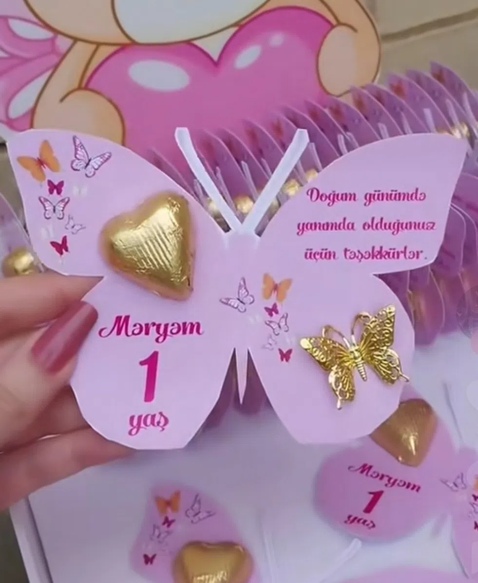 Ad günü konfetləri, sifarişlə hazırlanır — şəkil 1