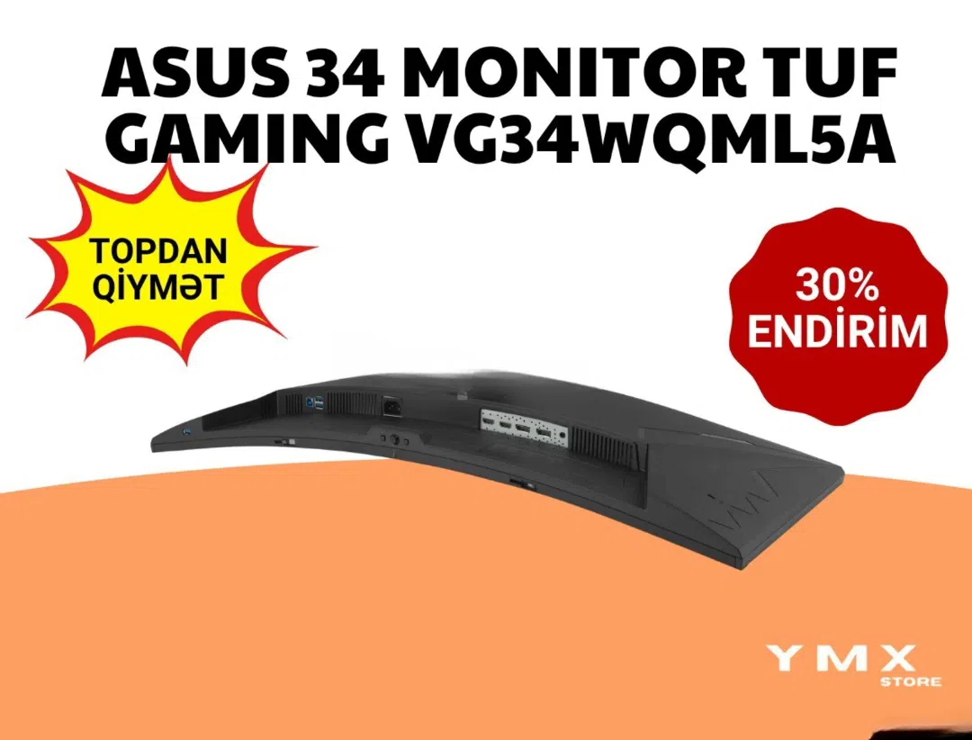 ASUS TUF Gaming VG34WQML5A Curved 34- oyun monitoru — şəkil 2