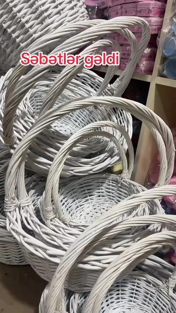 Səbət dəstləri, ev, mətbəx, hədiyyə və dekor üçün — şəkil 7