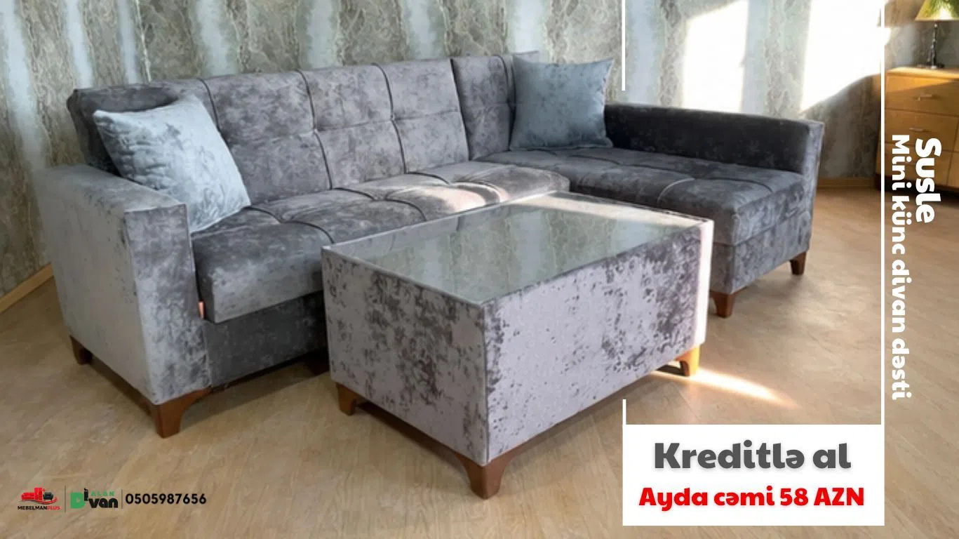 Künc divan, Boz rəng — şəkil 1