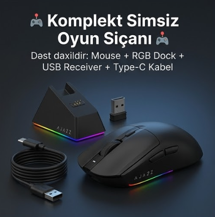 Ajazz Simsiz Oyun Siçanı — şəkil 4