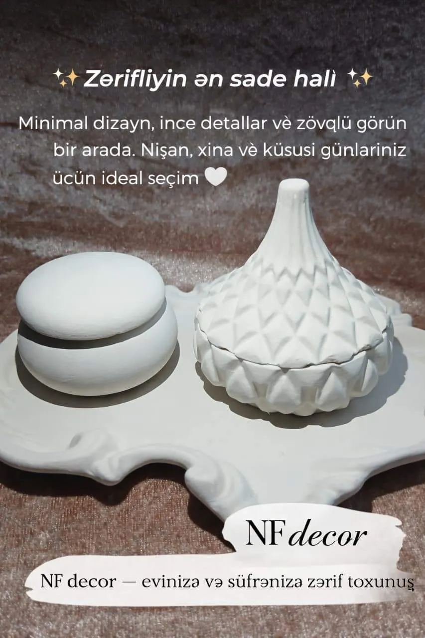 Dekorativ bəzək qutuları dəsti — şəkil 2