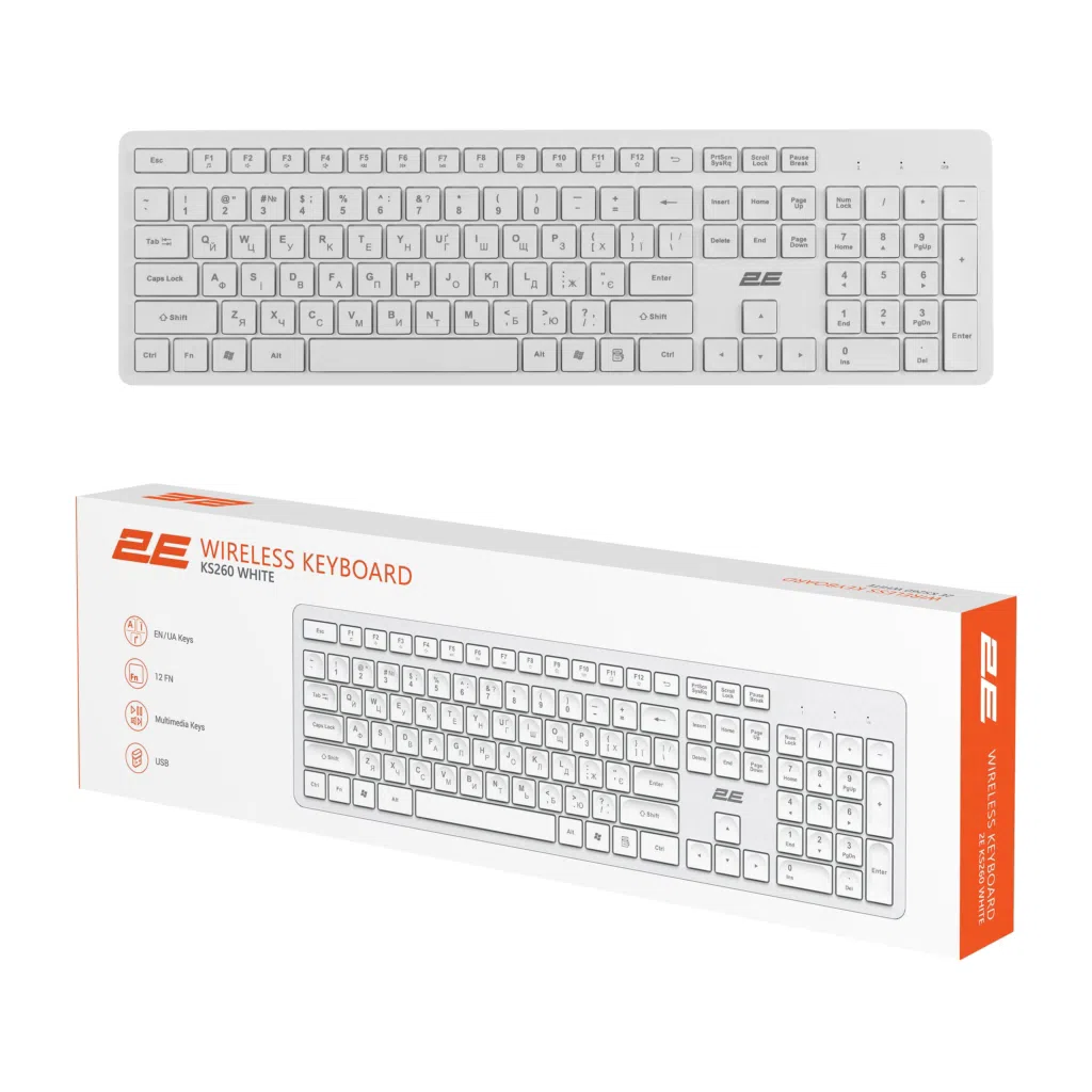 2e Keyboard, Rəng Ağ — şəkil 1