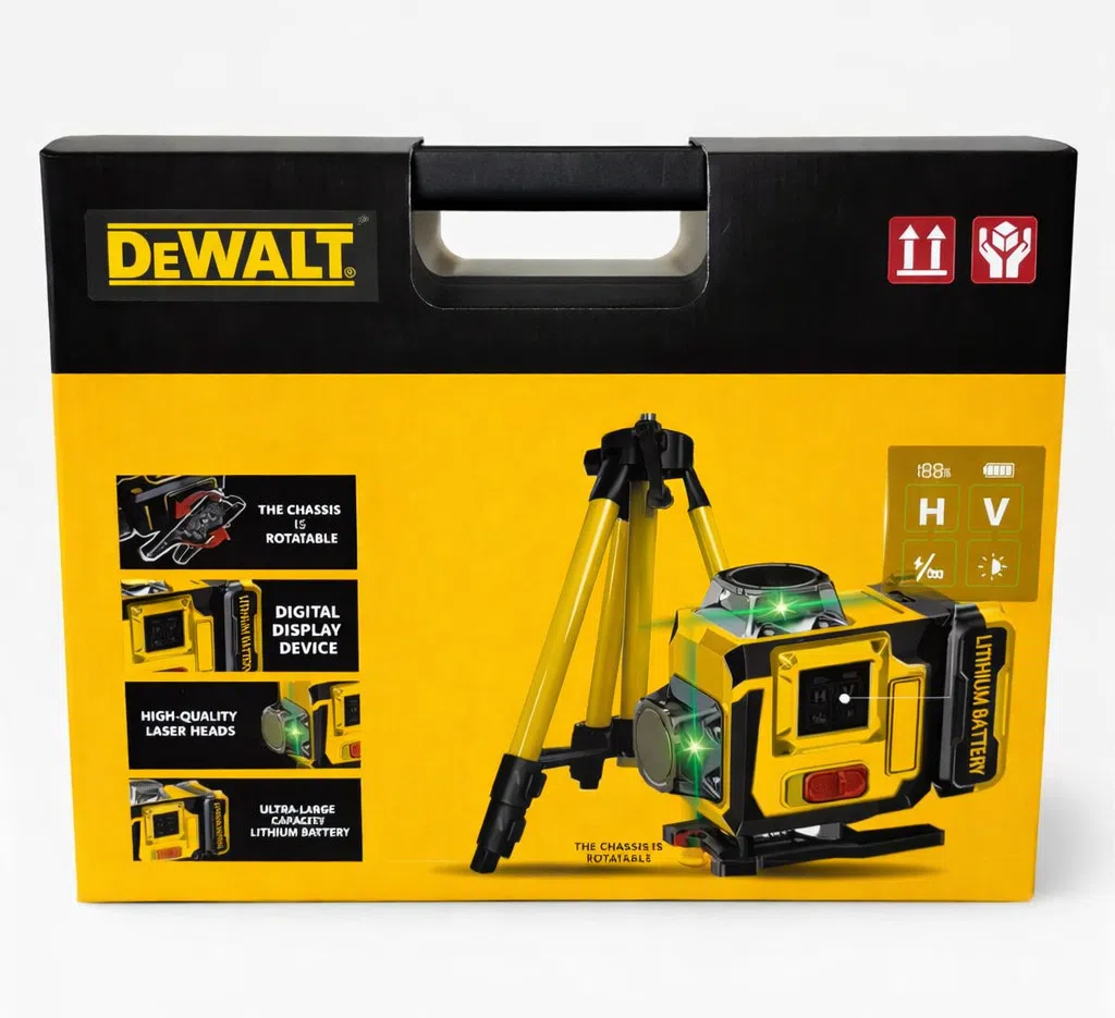 DeWalt 4D Lazer Nivelir, 16 Şüa, Sensorlu Ekran — şəkil 2