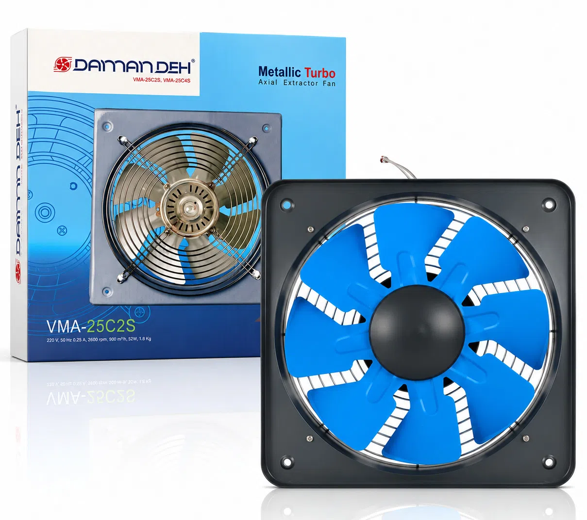 DamanDeh VMA-25C2S Metal Radial Ventilyator 52 Vt — şəkil 1