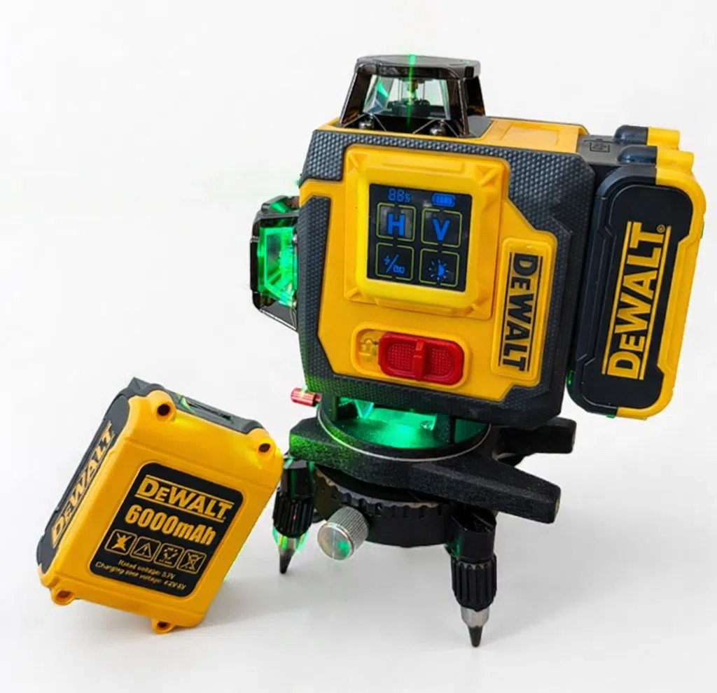 DeWalt 4D Lazer Nivelir, 16 Şüa, Sensorlu Ekran — şəkil 8