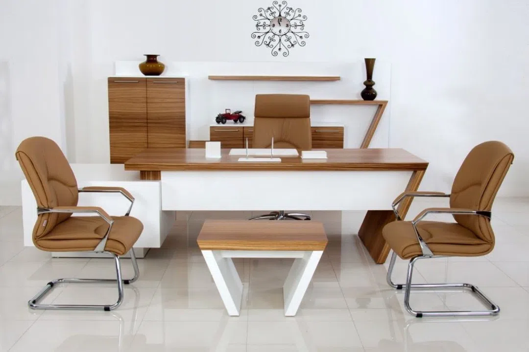 Office furniture set Brown color - Tenderyard