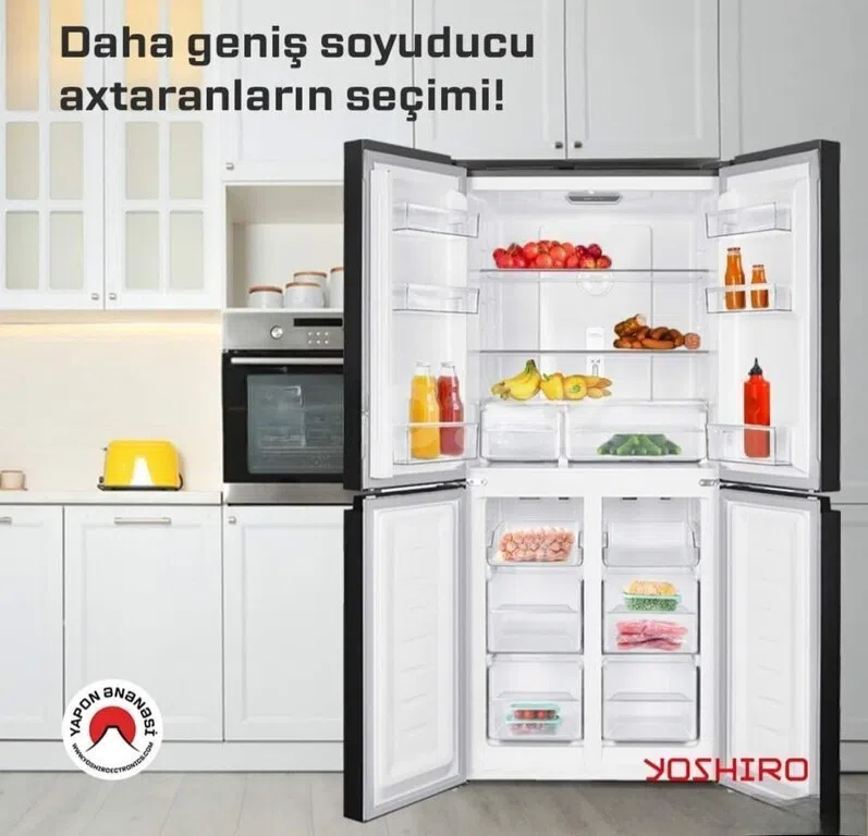 Soyuducu Gümüşü rəng, 4 qapılı — şəkil 2
