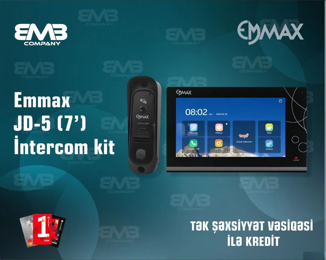 Emmax JD-5 7” Video Domofon