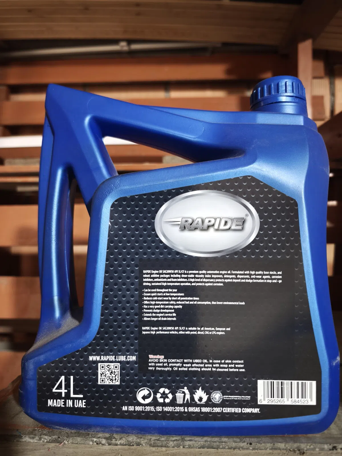Rapide 20W50 API SL/CF 4L Motor Yağı — şəkil 1