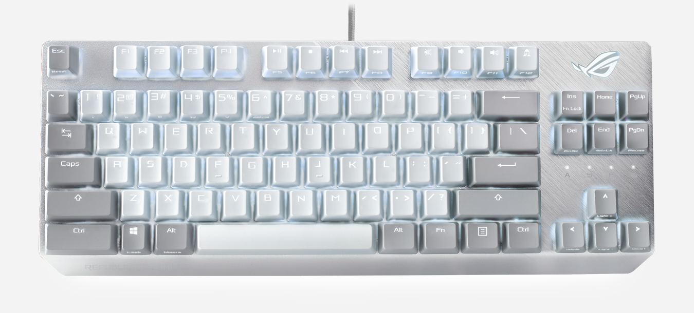 Asus keyboard, rəng ağ — şəkil 1