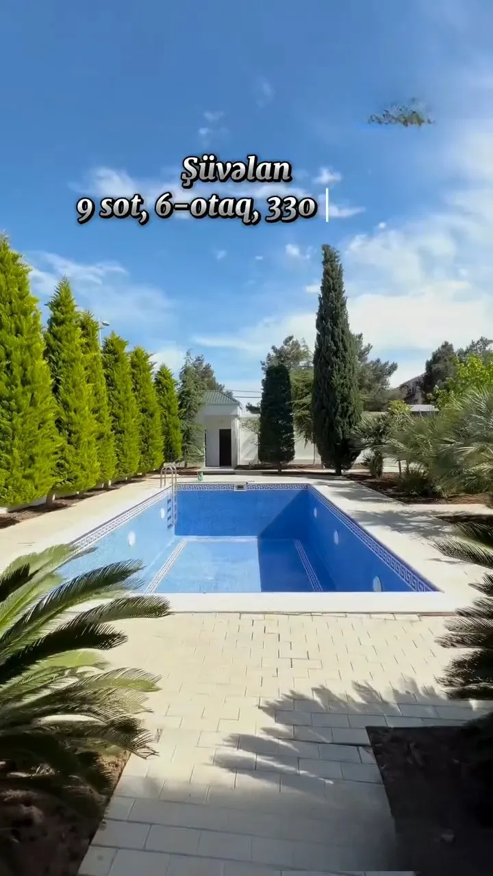6 otaqlı villa 330 m² - 9 sot torpaq sahəsində satılır - Tenderyard