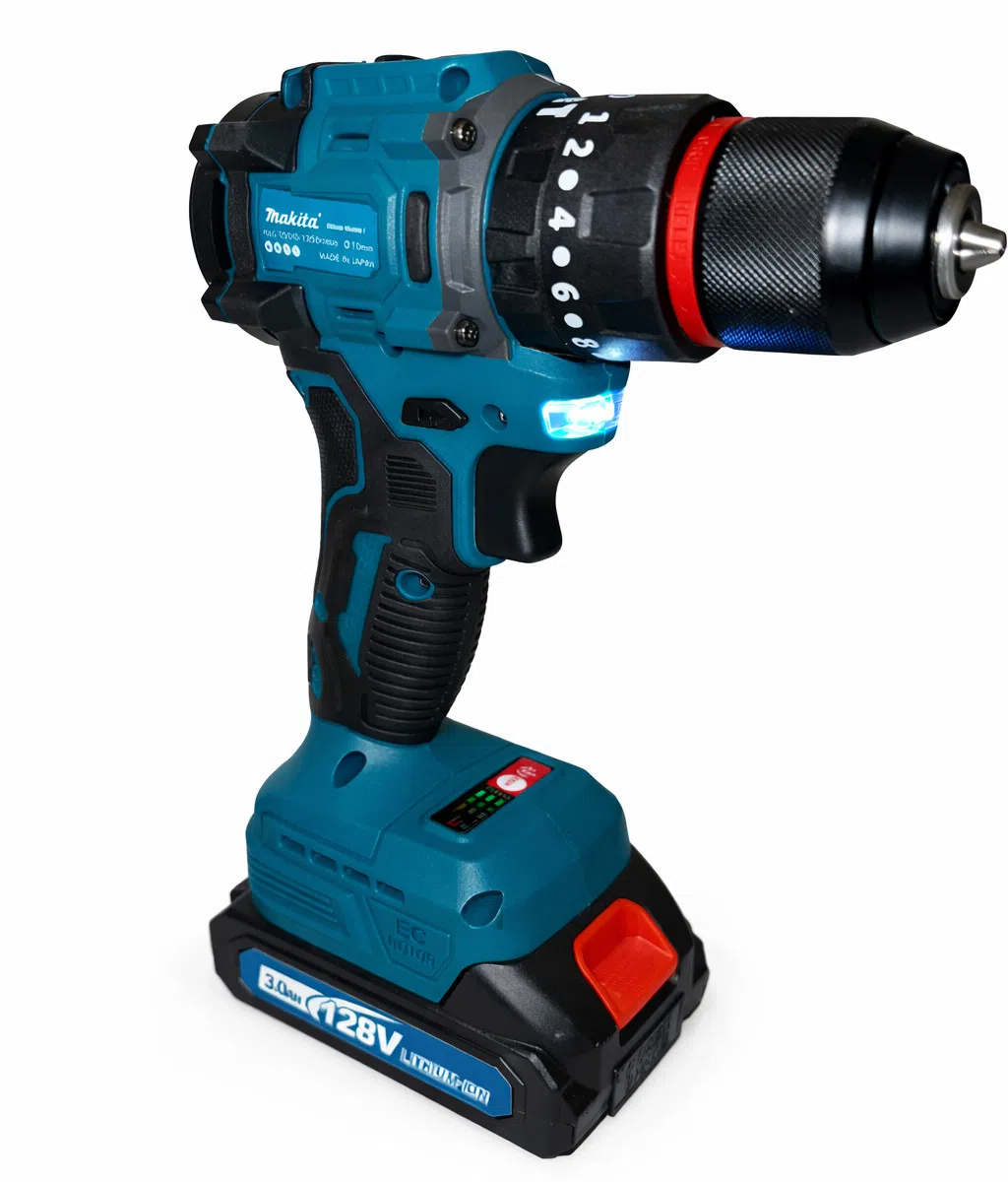 Makita Tipli 128V Akkumulyatorlu Drel-Şurupbağlayan Dəsti — şəkil 4