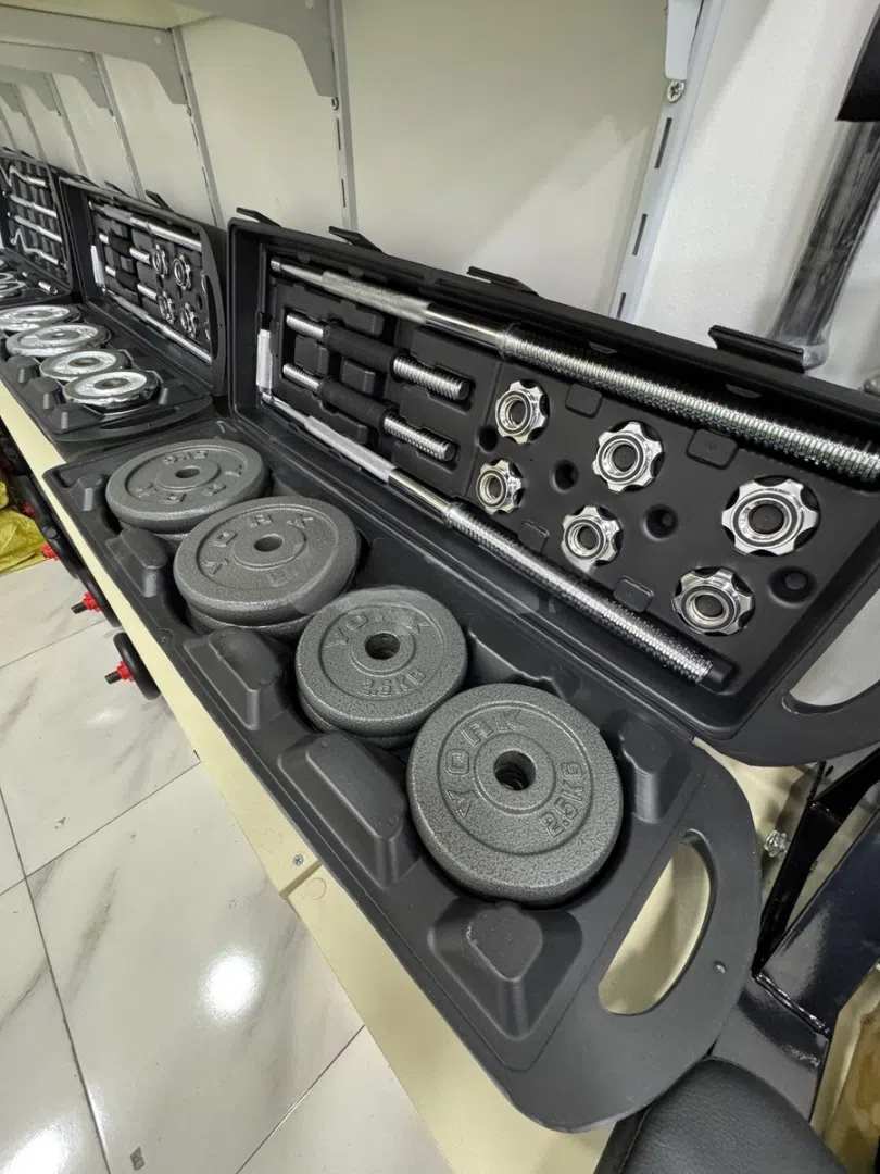50 kq çəkidə xrom qantel dəsti