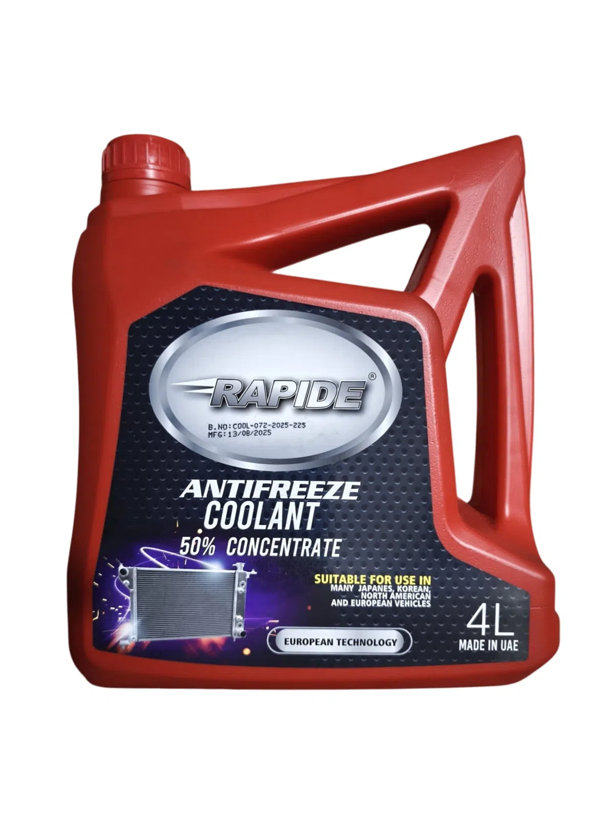 Rapide Antifriz 50% Konsentrat Qırmızı 4L — şəkil 2