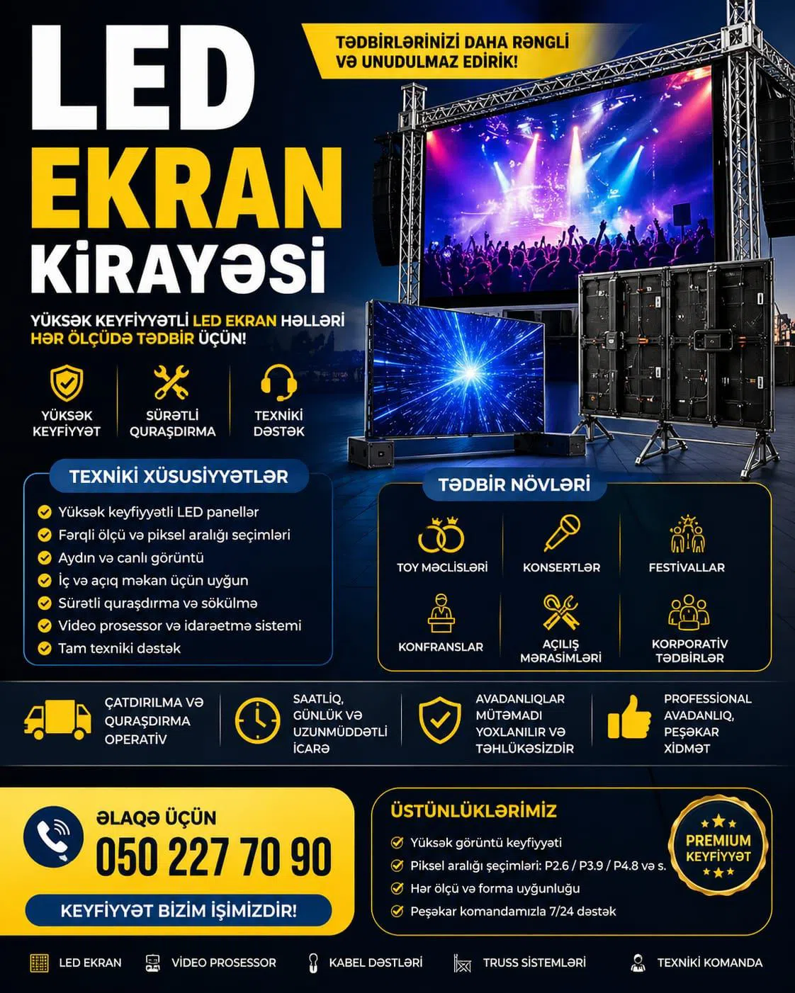 LED Ekran Kirayəsi Xidməti - Tenderyard