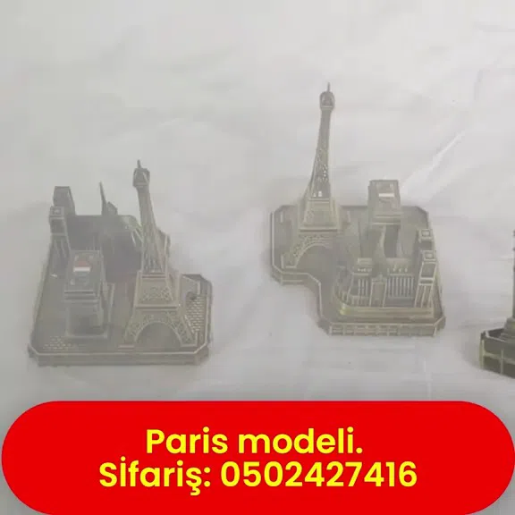 Paris architectural landmarks model kit - Tenderyard