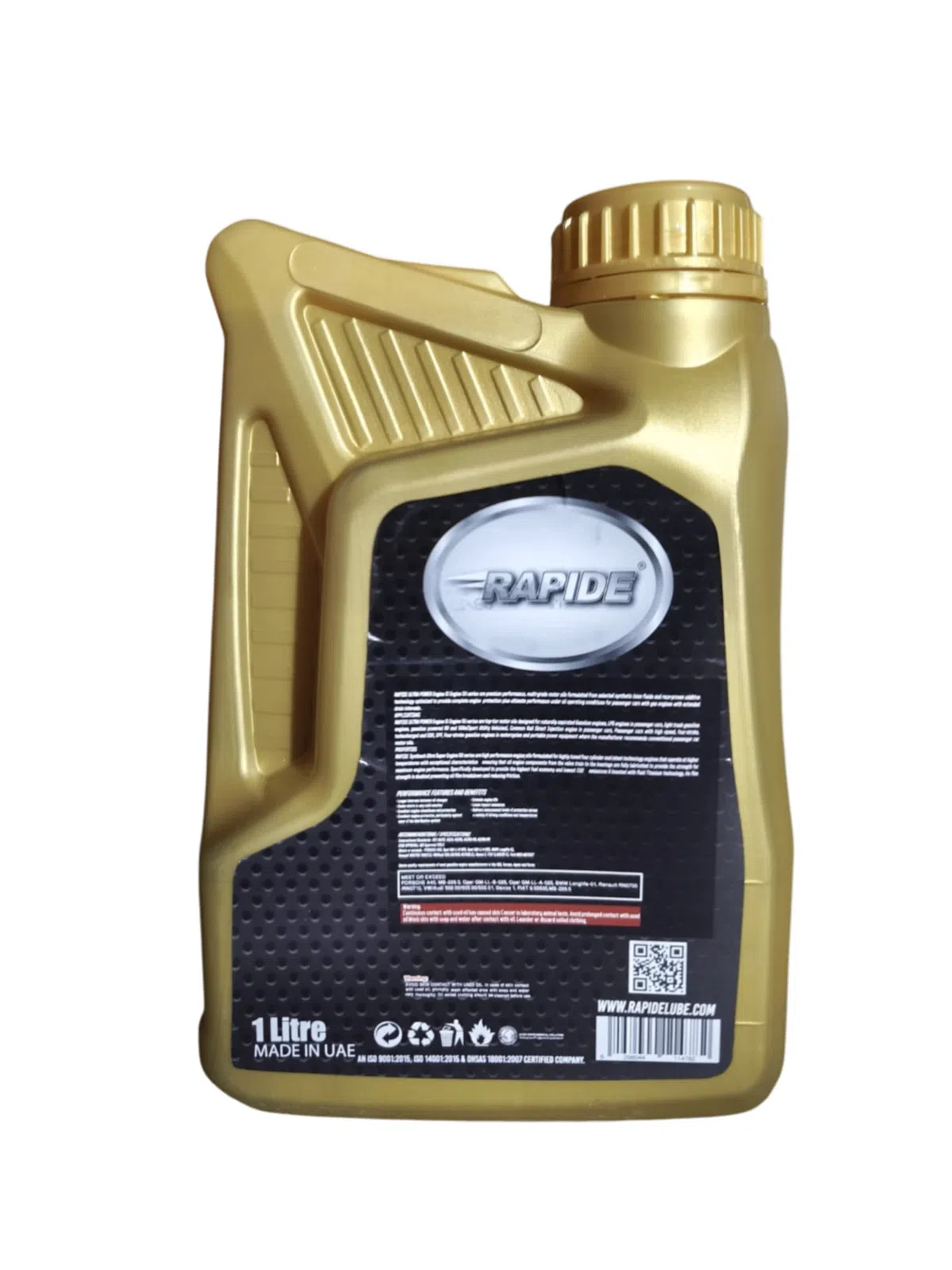 Rapide Ultra Power 5W40 API SN Sintetik Motor Yağı 1L — şəkil 1