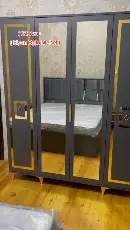 Laminate material bedroom set, Mixed color - Tenderyard