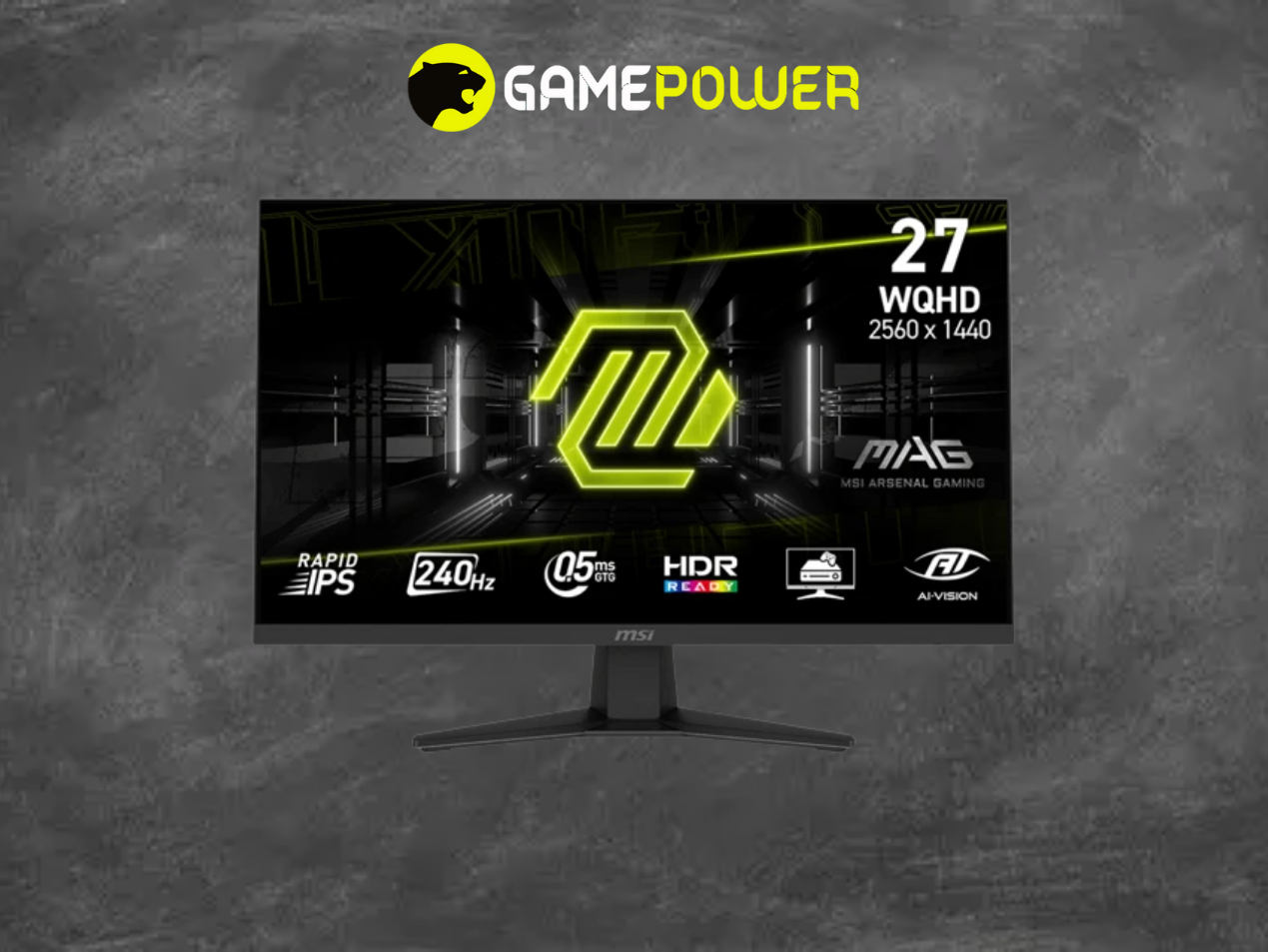 MSI MAG 274QF 27" 240Hz 2K WQHD IPS Monitor - Tenderyard