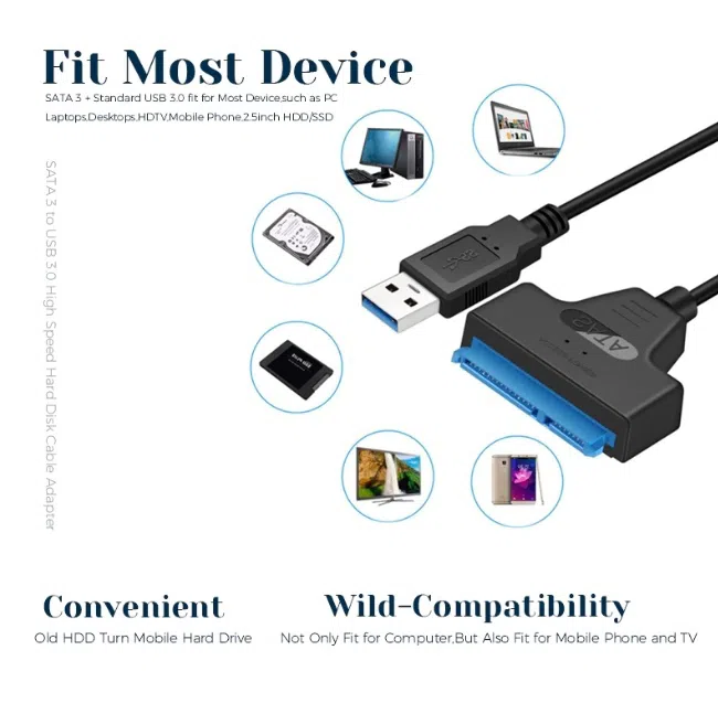 USB 3.0 SATA HDD Adapter Cable — şəkil 9