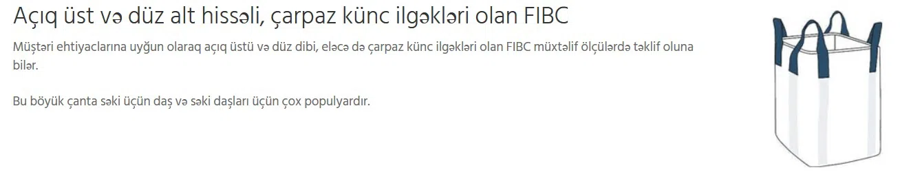 Big Bag (FIBC) ağır yük çuvalları — şəkil 15
